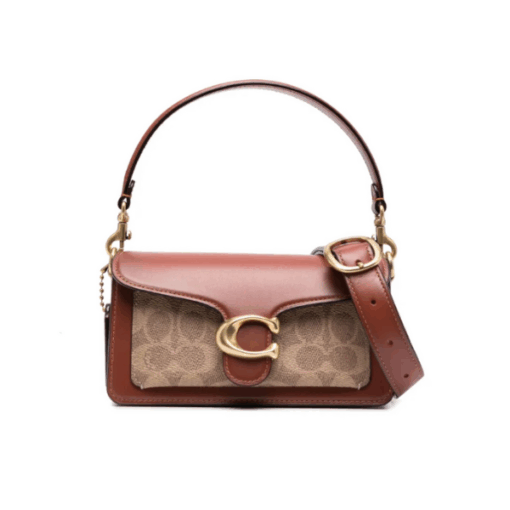 Coach Tabby leather shoulder bag brown