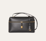 Loro Piana Extra Bag L27  Smooth Calfskin Black