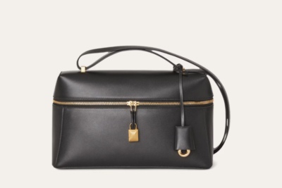 Loro Piana Extra Bag L27  Smooth Calfskin Black