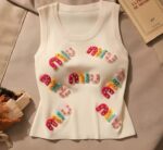 Miu Miu Logo  Tank Top White