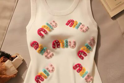 Miu Miu Logo  Tank Top White