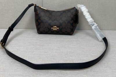 Coach Teri Hobo Shoulder Bag Black