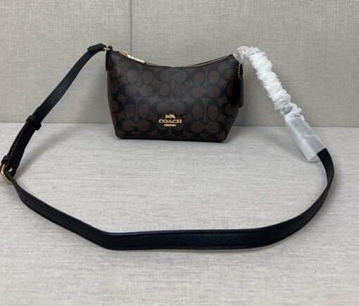 Coach Teri Hobo Shoulder Bag Black
