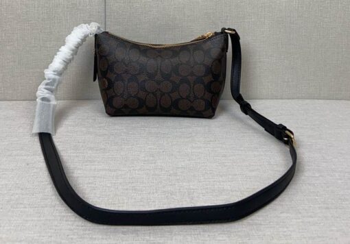 Coach Teri Hobo Shoulder Bag Black - Image 2