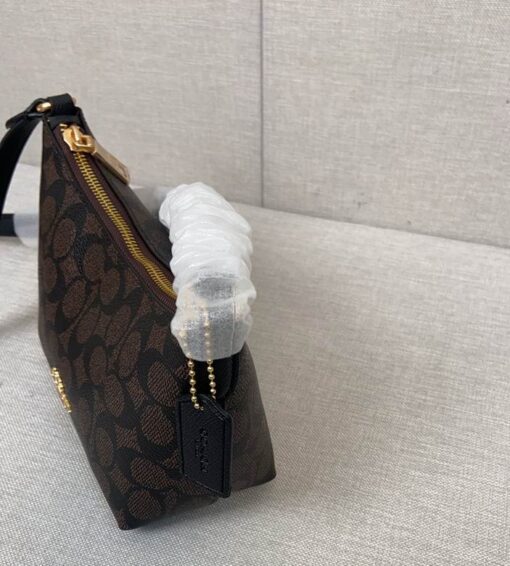 Coach Teri Hobo Shoulder Bag Black - Image 3