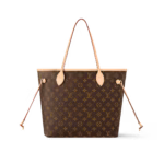 LV Neverfull MM Monogram Bag Beige