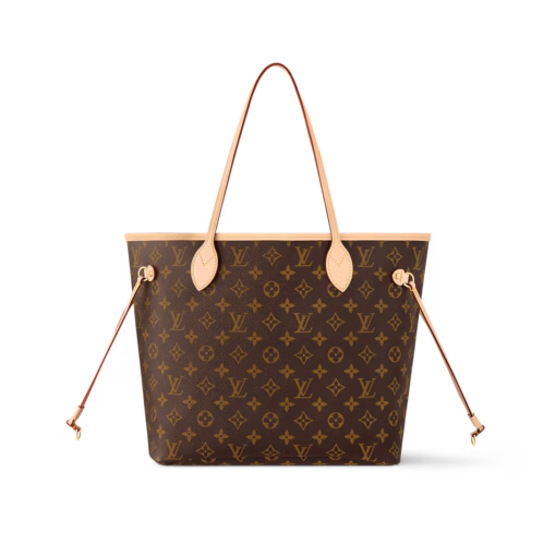 LV Neverfull MM Monogram Bag Beige