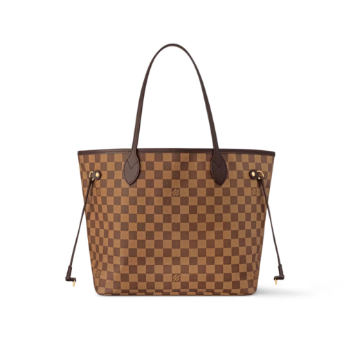 LV Neverfull MM Bag DAMIER EBENE