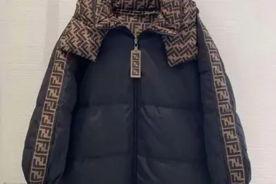 Fendi Down Puffer Jacket Black
