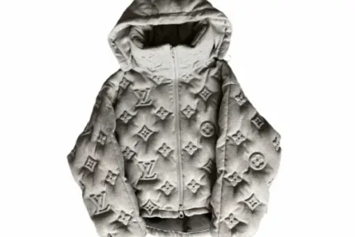 LV Puffer Coat Grey