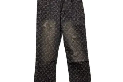LV Monogram Pants Black