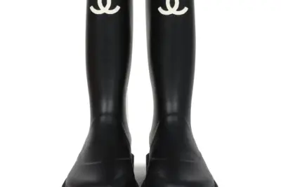 Chanel Wellington Boots Black