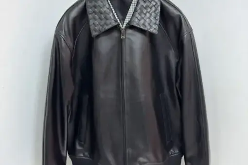 Bottega Veneta Leather Jacket Black