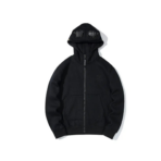 C.P. Company Goggles-Detail Zip-Up Hoodie Black