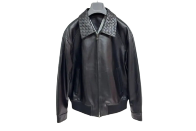 Bottega Veneta Leather Jacket Black