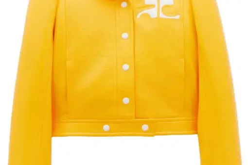 Courrèges Reedition Vinyl Jacket Yellow