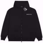 Balenciaga Zip Hoodie Black