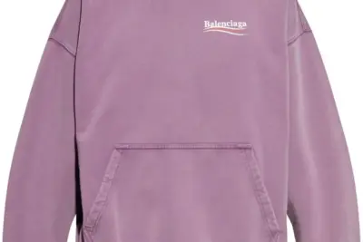 Balenciaga Political Campaign Hoodie Mulberry Pink