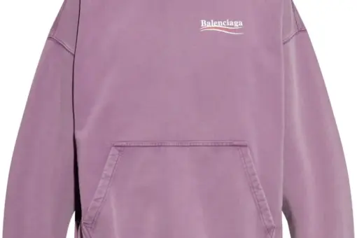 Balenciaga Political Campaign Hoodie Mulberry Pink