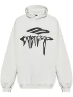 Balenciaga 3B Liquified Hoodie White