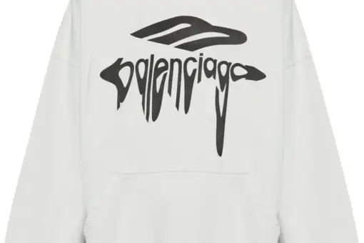 Balenciaga 3B Liquified Hoodie White
