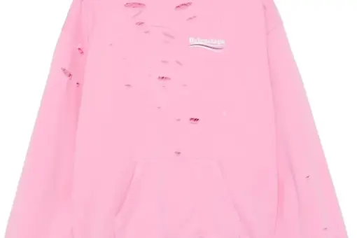 Balenciaga Political Campaign Hoodie Bubblegum Pink