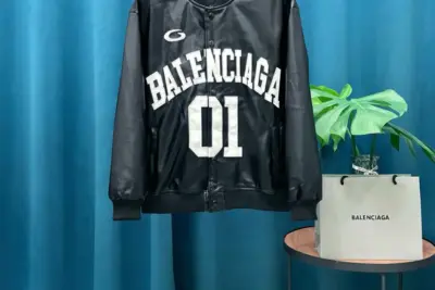 Balenciaga Basketball Bomber Jacket in Black and White