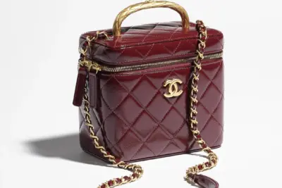 Chanel Small Vatican Case Bag Maroon