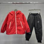 Arcteryx Jacket & Pants Set Red  Black
