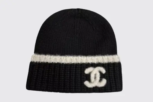 Cloche Cashmere Beanie Black