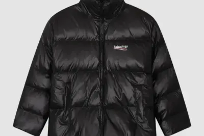 Balenciaga C-Shape Puffer Jacket Black