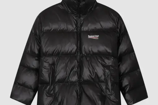 Balenciaga C-Shape Puffer Jacket Black