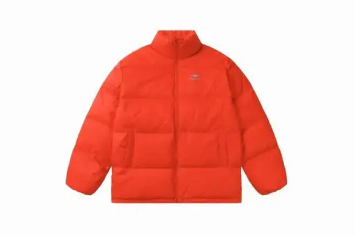 Balenciaga 3B Sports Icon Ski Puffer Jacket Orange
