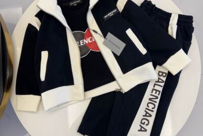 Balenciaga Kids' Tracksuit Blue White
