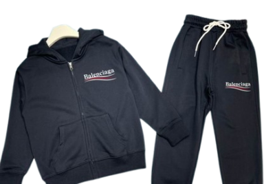 Balenciaga Kids' Tracksuit Black