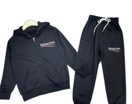 Balenciaga Kids' Tracksuit Black