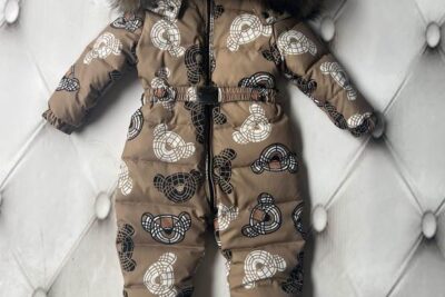 Burberry LUX-97875 Overalls Baby Jacket Dark Brown