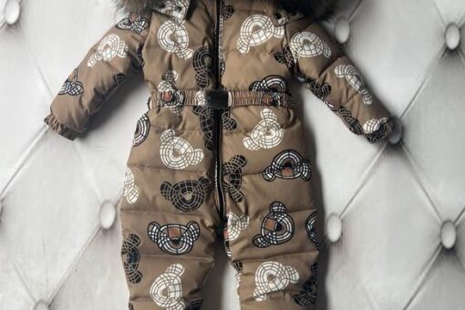 Burberry LUX-97875 Overalls Baby Jacket Dark Brown