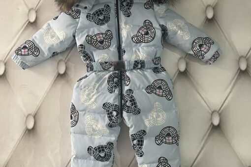 Burberry Overalls Baby Jacket Sky Blue