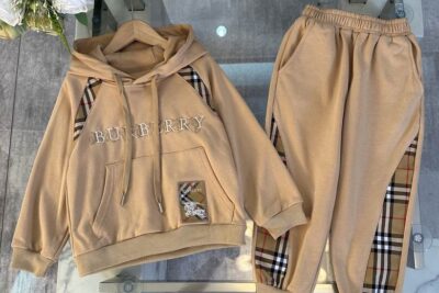 Burberry Kids Tracksuit Beige