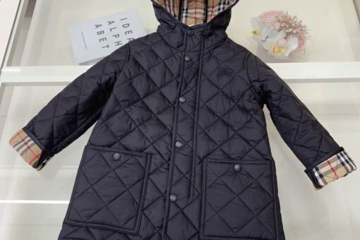Burberry Kids Quilted Jacket Black