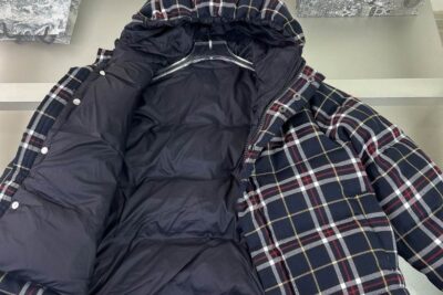 Burberryb Oblique Down Baby Jacket Check