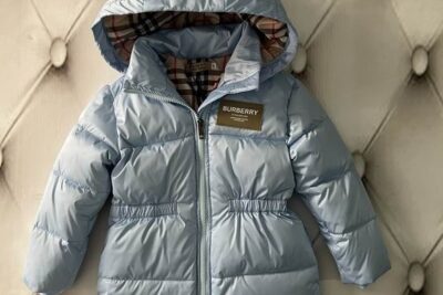 Burberry Kids' Horseferry Print Down-filled Jacket  Silver