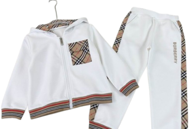 Burberry Kids Tracksuit Set White