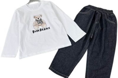 Burberry Kids Thomas Bear Cotton Sweatshirt White