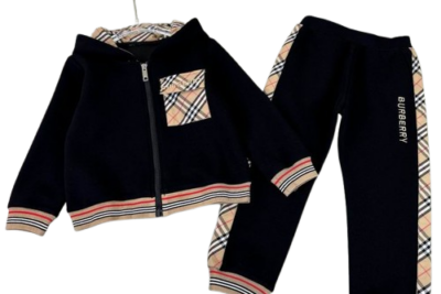 Burberry Kids Tracksuit Set Black