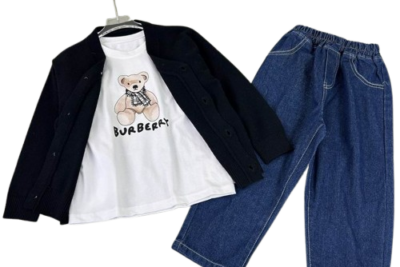 Burberry Kids Tracksuit Blue/ Black