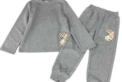 Burberry Kids Tracksuit All Grey