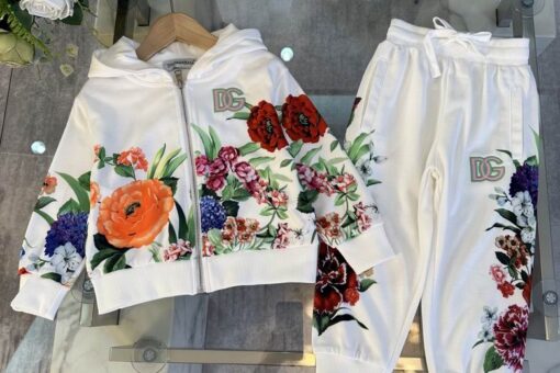 Dolce & Gabbana kids Floral Print Tracksuit White