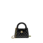 Chanel Kelly Mini Shopping Bag Black